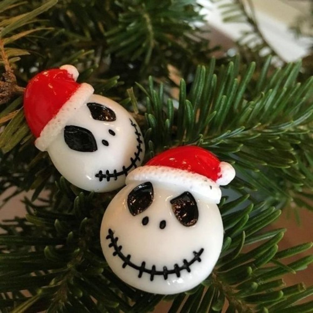 statement earrings -  jack skellington